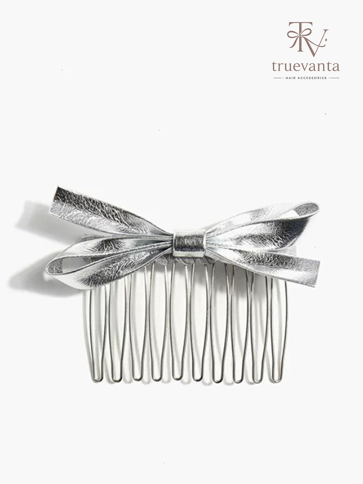 Velvet Bow Crown Comb