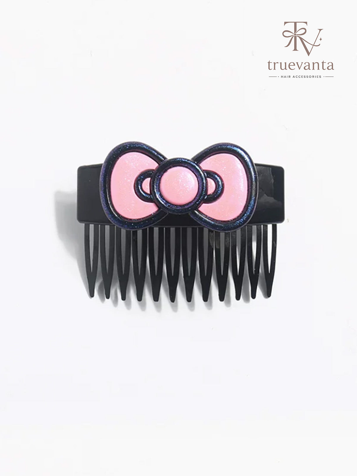 Velvet Crown Ribbon Comb