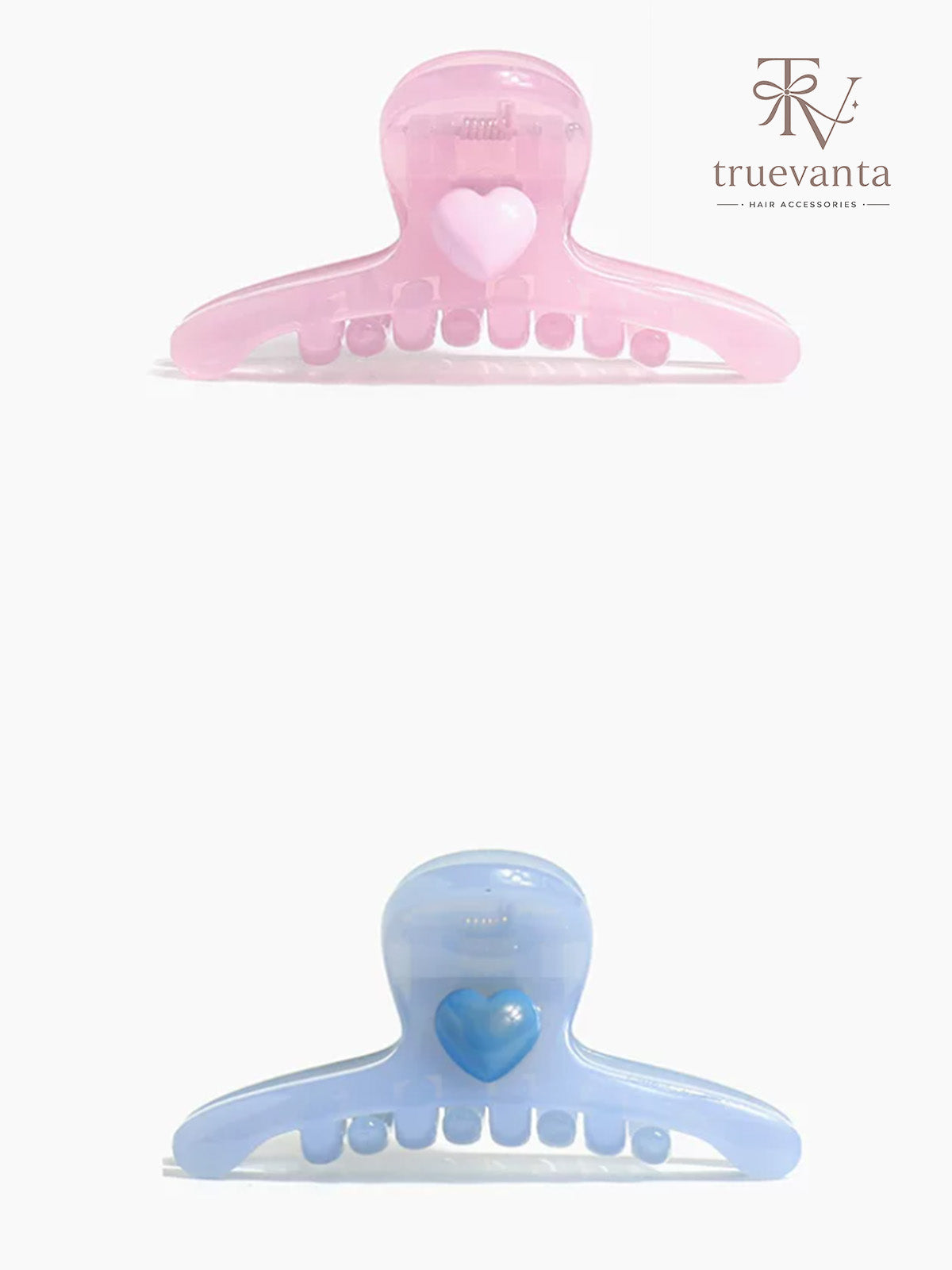 Blush Ice Heart Clip