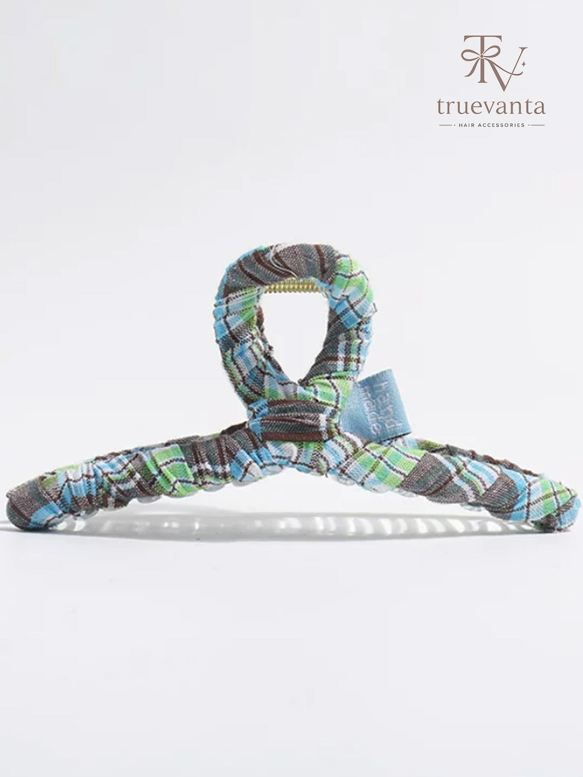 Cottage Bloom Plaid Clip