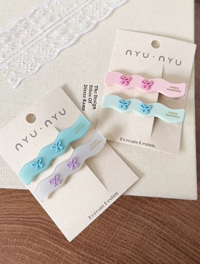 Wave Ribbon Luxe Barrette