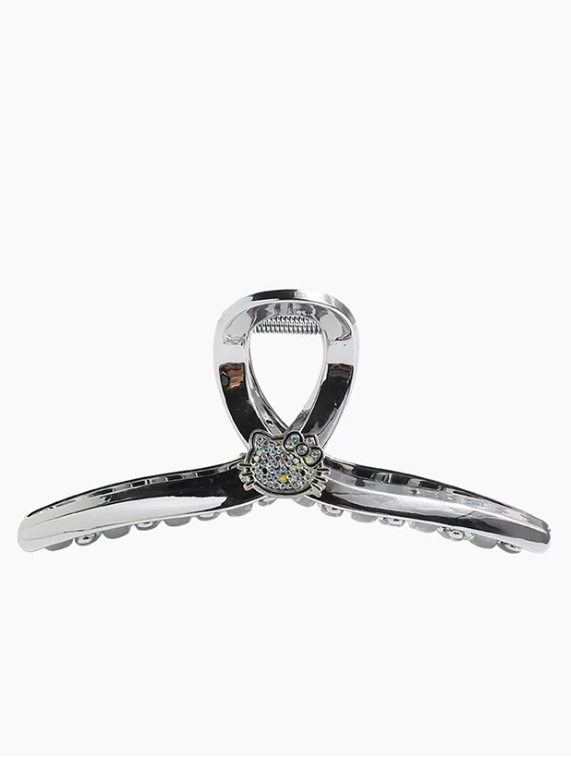 Silver Paws Crescent Hair Claw